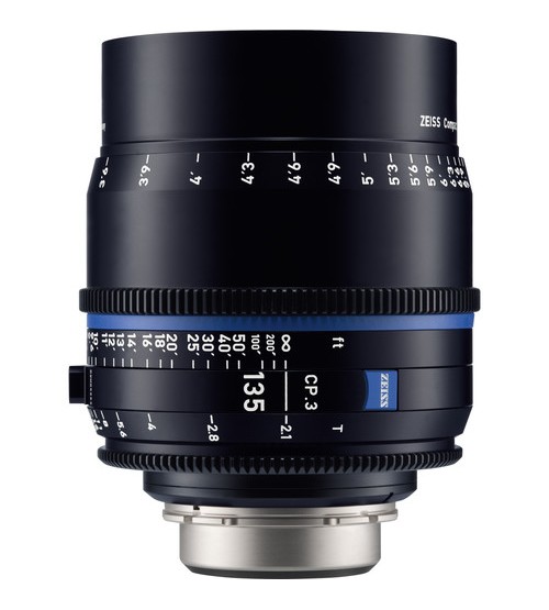 Carl Zeiss CP.3 135mm T2.1 Compact Prime Lens (Canon EF Mount, Feet)